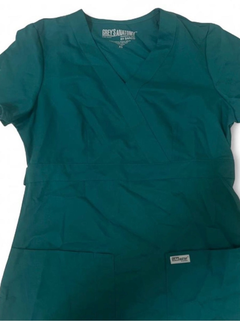 Grey's Anatomy green scrub top Size XS #scrubs #medical